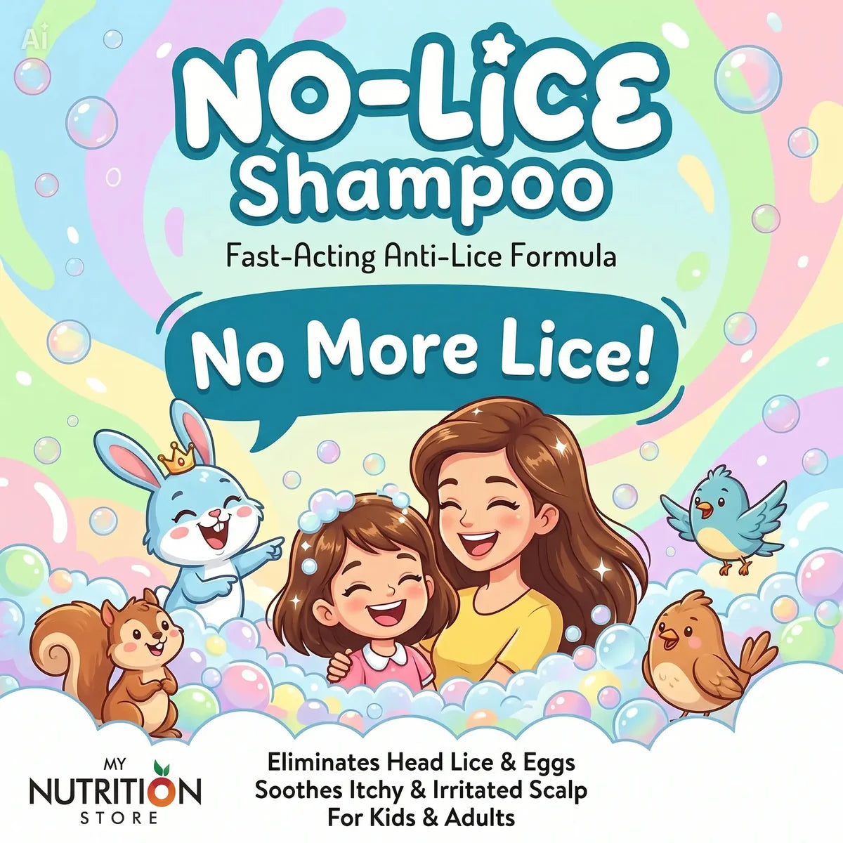 NO-LICE Shampoo – Fast Acting Anti-Lice Treatment